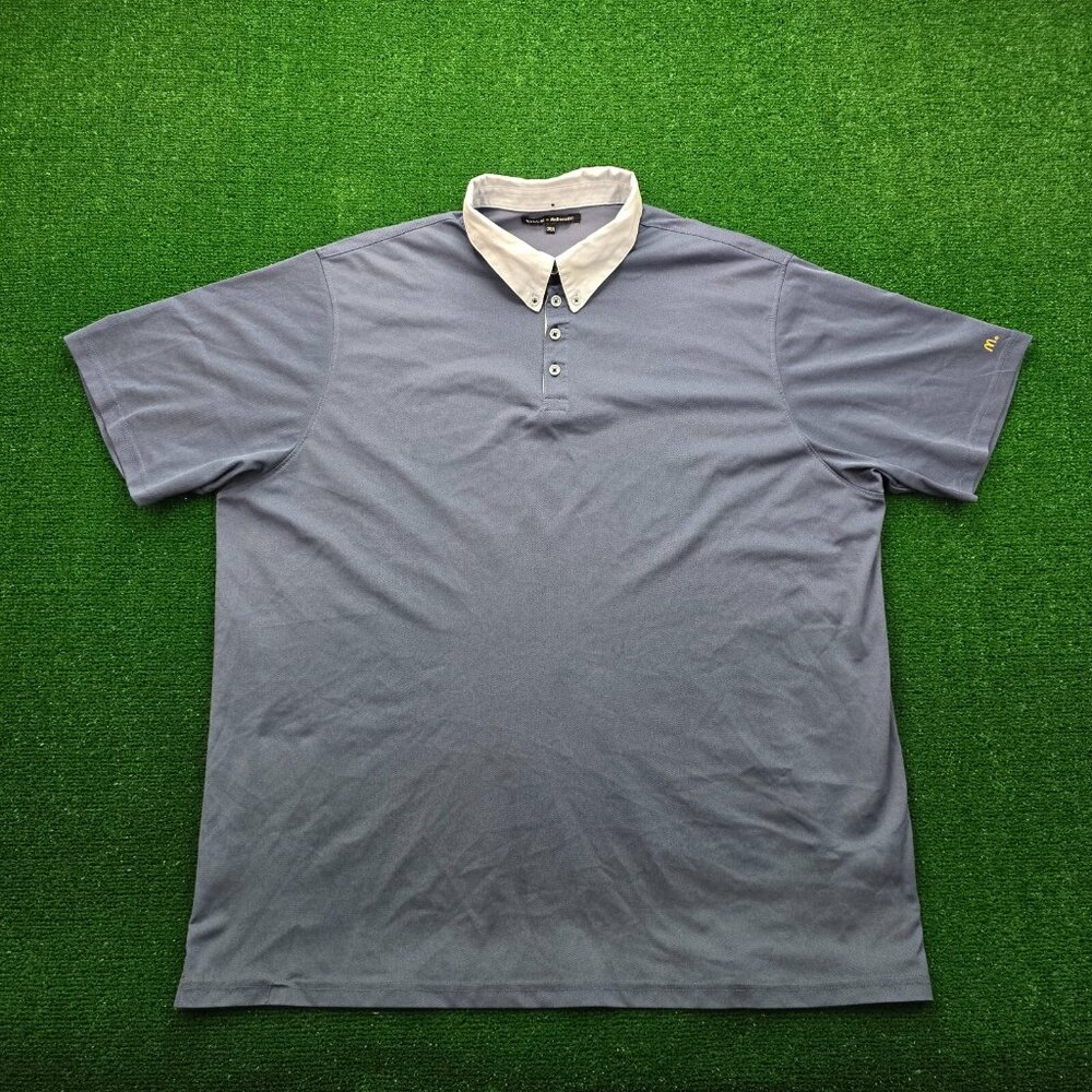 Mcdonalds Employee Polo Shirt Mens 3XL Blue Waraire Uniform Work Wear